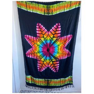 Pareos del Caribe Tie Dye Print Sarong/Tapestry/Shawl